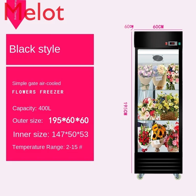 

Double Door Flower Flower Freezer Fresh CabinetAir Cooling Frostless Refrigerated Display CabinetRefrigerator Three Door Single