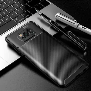For Xiaomi Poco X3 Case Cover Shockproof Soft Silicone Carbon Fiber
Back Cover For Xiaomi Poco X3 Bumper For Xiaomi Poco X3 NFC