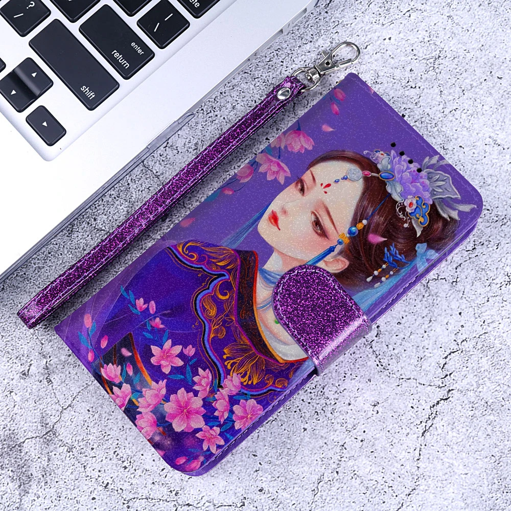Блестящий чехол для Xiaomi redmi 6 Bling персонализированные изображения кожаный кошелек для iaomi redmi 6A мягкий кожаный фото женский кошелек