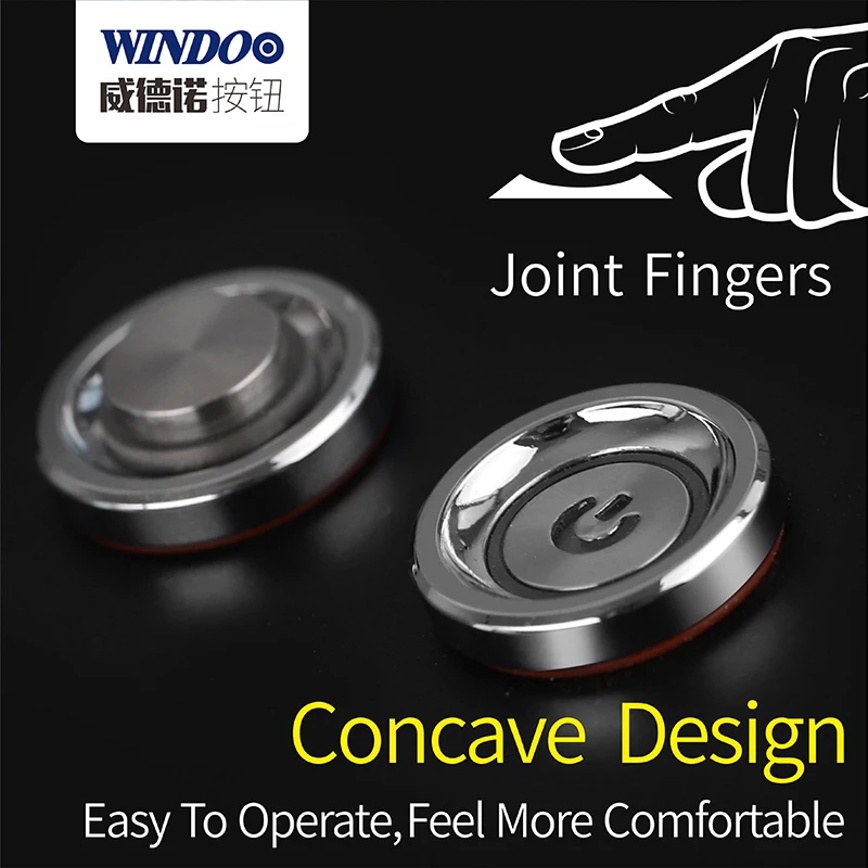 WINDOO 12mm 7A high current 4 pin switch waterproof IP67 latching or momentary micro metal push button with LED 24V220V | Обустройство