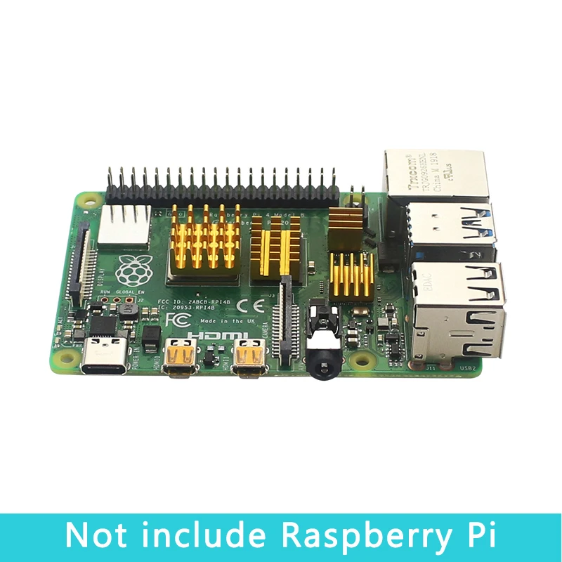 Raspberry Pi 4 Модель B алюминиевый теплоотвод шт. металлический самоприклеивающийся