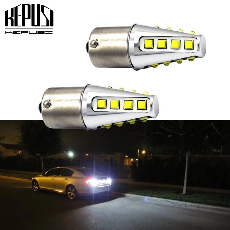 

2x 1156 Car LED BA15S P21W 7506 Reverse Light Front Rear Turn Signal Lamp For Kia Optima Rio Rondo Sedona Sephia Soul Spectra