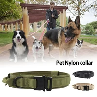 adjustable nylon dog collars padded collar for dog training outdoor comfortable dog necklace for pet