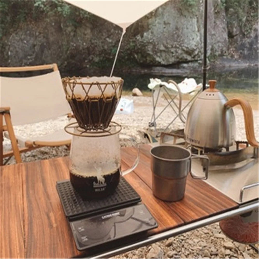

Hand Drip Coffee Filter Frame Type Three Hole Filter Cake Type Portable Folding Filter Metal Restoring Ancient Ways