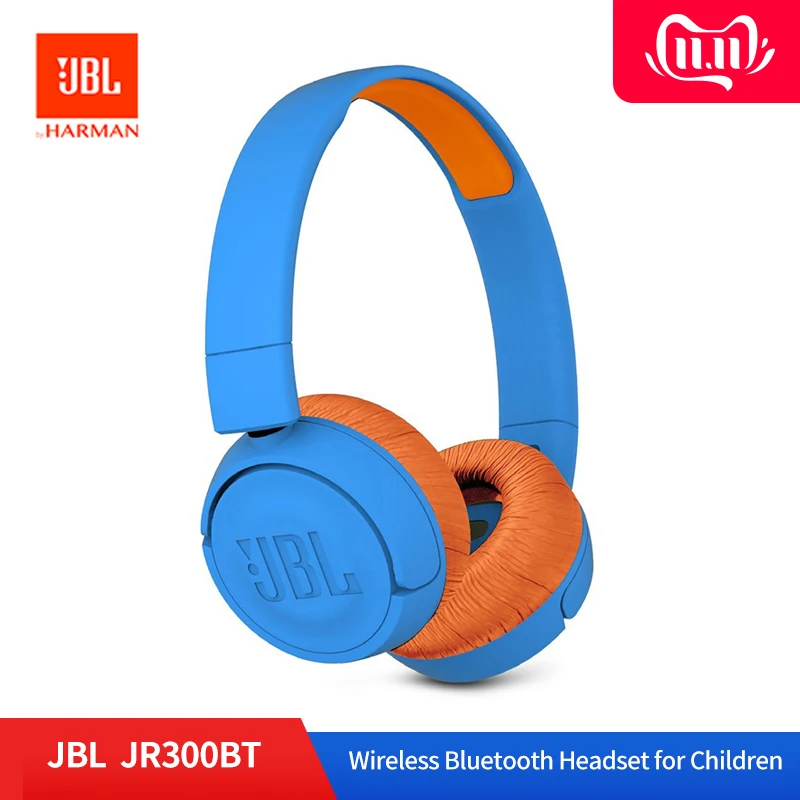 JBL JR300BT, детские наушники, гарнитура, беспроводная, Bluetooth, для обучения детей, гарнитура, низкий децибел, Auriculares, бас, микрофон, наушники