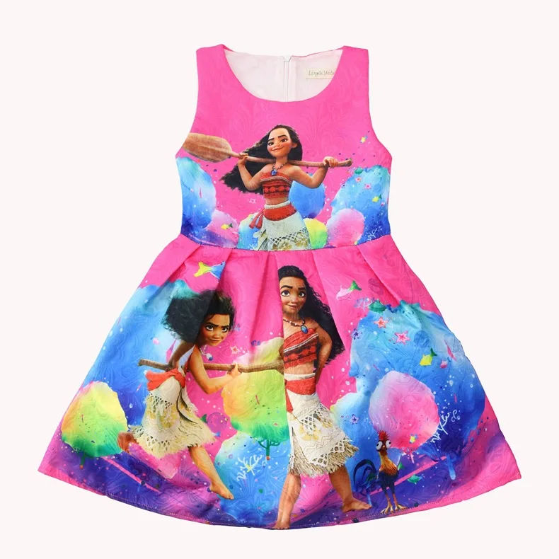 Baby Girls Moana party Vaiana Costumes dresses Cosplay Birthday Dress for Halloween Clothes kids vestido infantil robe fille | Детская