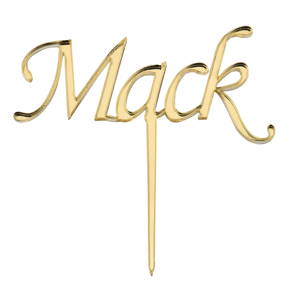 

30PCS Personalized Engraved Name Cupcake Toppers Banner Wood Acrylic Kids Cake Toppers For Wedding Baby Shower Party Gift Decor