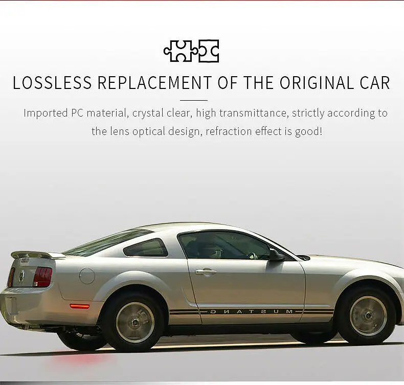 2 шт. для Mustang красный стояночный фонарь светодиодный задний боковой габаритный светильник для Ford Mustang 2005-2009