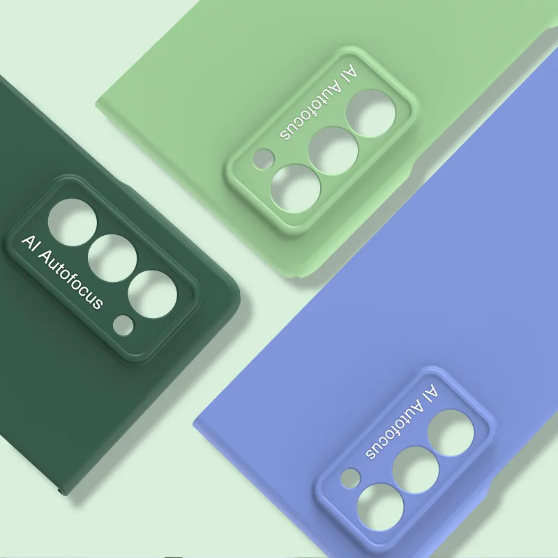 

Candy Color Ultra Slim Case For Samsung galaxy Z Fold 2 5G Case Skin Touch Hard Plastic Protective Cover For Galaxy Z Fold 2 5G