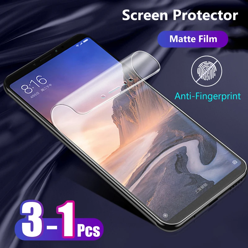 Для Xiaomi Mi Max 3 2 Max3 Mix 2s полное покрытие матовая настоящая мягкая Гидрогелевая