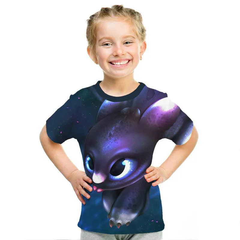 

Summer Children Clothing Boys Girls Cartoon 3d Print T-shirts Short Sleeve T-shirts Boys Baby Clothes