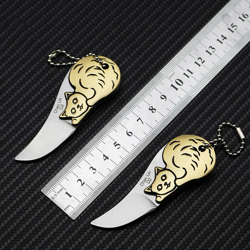Нож карманный из стали D2 Миниатюрный Складной Клинок с моделями животных