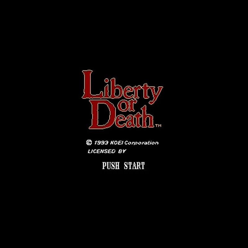 Свобода или смерть Версия США 16 бит большой серый карточная игра для NTSC