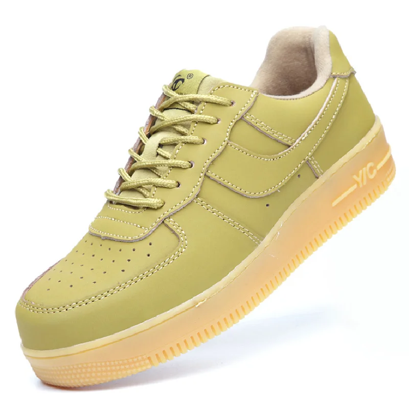 Unisex Classic Brand High and Low 1 Sneakers Steel Toe Cap Work Safety Shoes Men Breathable Non-slip Retro Boots Women | Обувь