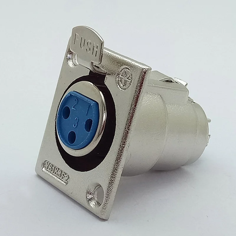 2шт 3Pin XLR разъем металлический YS1K3F2 xlr Женский Джек+ штекер разъем панель монтируется для микрофона аудио устройств