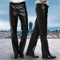 leather pants men motorcycle trousers velvet thermal male lengthen pantalon hombre men clothes joggers pantalon homme pants men