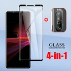 4 в 1 для Sony Xperia 1 III 10 III полное покрытие закаленное стекло для Sony Xperia 1 5 10 II Защитное стекло для объектива камеры