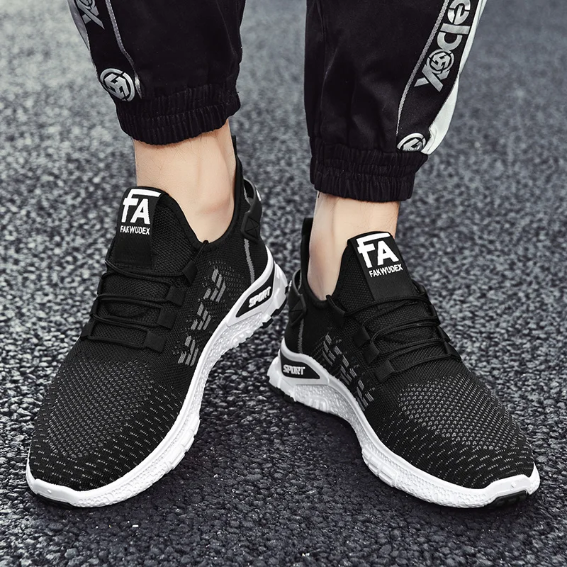 

Men Sneakers Sports Running Comfortable Shoes Lace Up Casual Fashion Walking Street Breathable Light Footwear Male