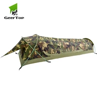 geertop bivyii bivvy tent ultralight one person 3 season camping tents with mosquito net waterproof easy set up for hike tourist