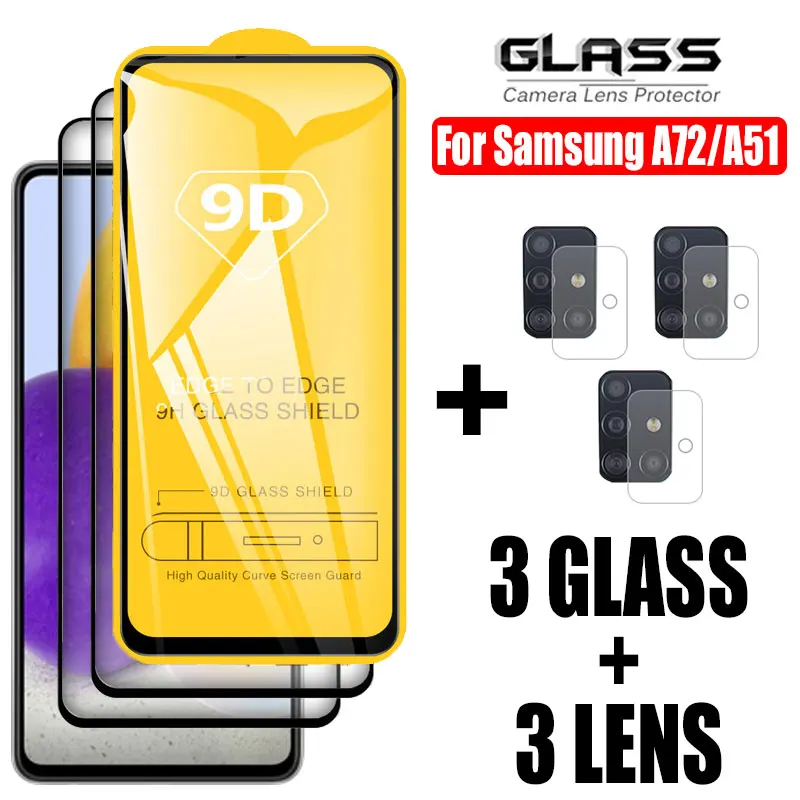 Фото - Закаленное стекло на Samsung Galaxy A51 A72 Защитная пленка на экрана Galaxy A52 A71 A22 A32 4G/5G Защитная пленка на самсунг A52 пленка Samsung Galaxy A51 A71 Tempered Glass 3 шт защитное стекло для samsung galaxy a32 a52 a72 a51 a71 4g 5g защитное стекло для экрана для samsung a32 a52 пленка защитное стекло