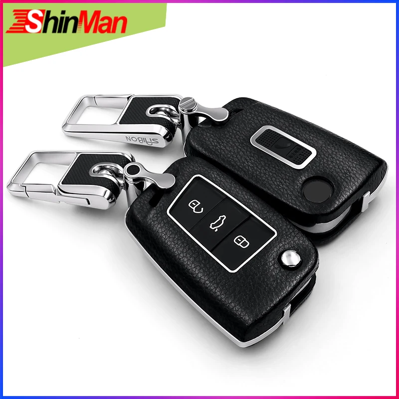 

CAR key Case Cover For Volkswagen TIGUAN Touareg BORA LAVIDA Sagitar Jetta Gran Lavida POLO SANTANA PASSAT GOLF6 GOLF7 Lamando