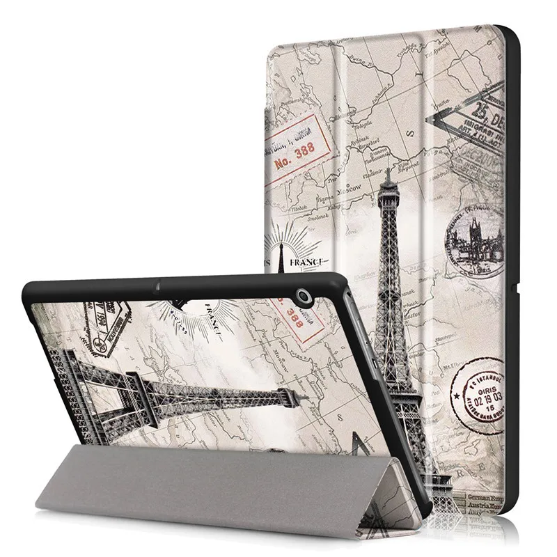 

Cover case For Huawei MediaPad T3 10 AGS-L09 9.6" Smart Flip Leather Tablet PC stand slim case for Honor Play Pad 2 9.6+Stylus