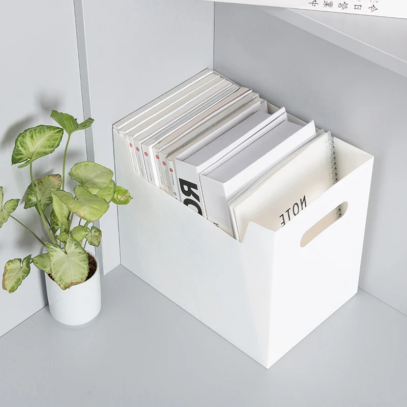 

Multipurpose Portable PP Books File Box Paper Holders Office Documents Desktop Large-Capacity Organizer Kit Student Basket Rack