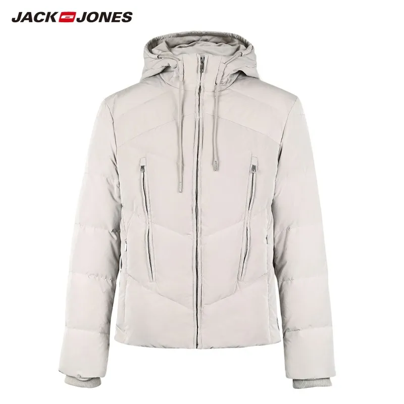 Мужской пуховик с капюшоном JackJones короткое пальто базовая мужская одежда 218412525 |