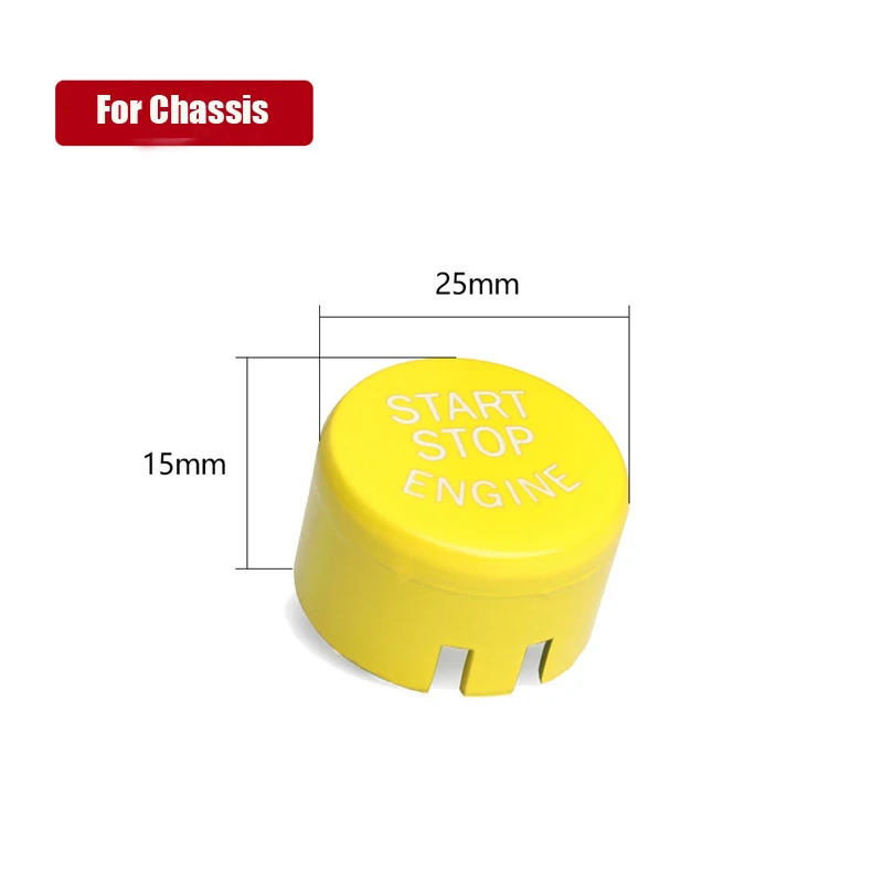

Yellow Engine Start Stop button Cover With start stop function For BMW F/G-Chassis X1234567 Series