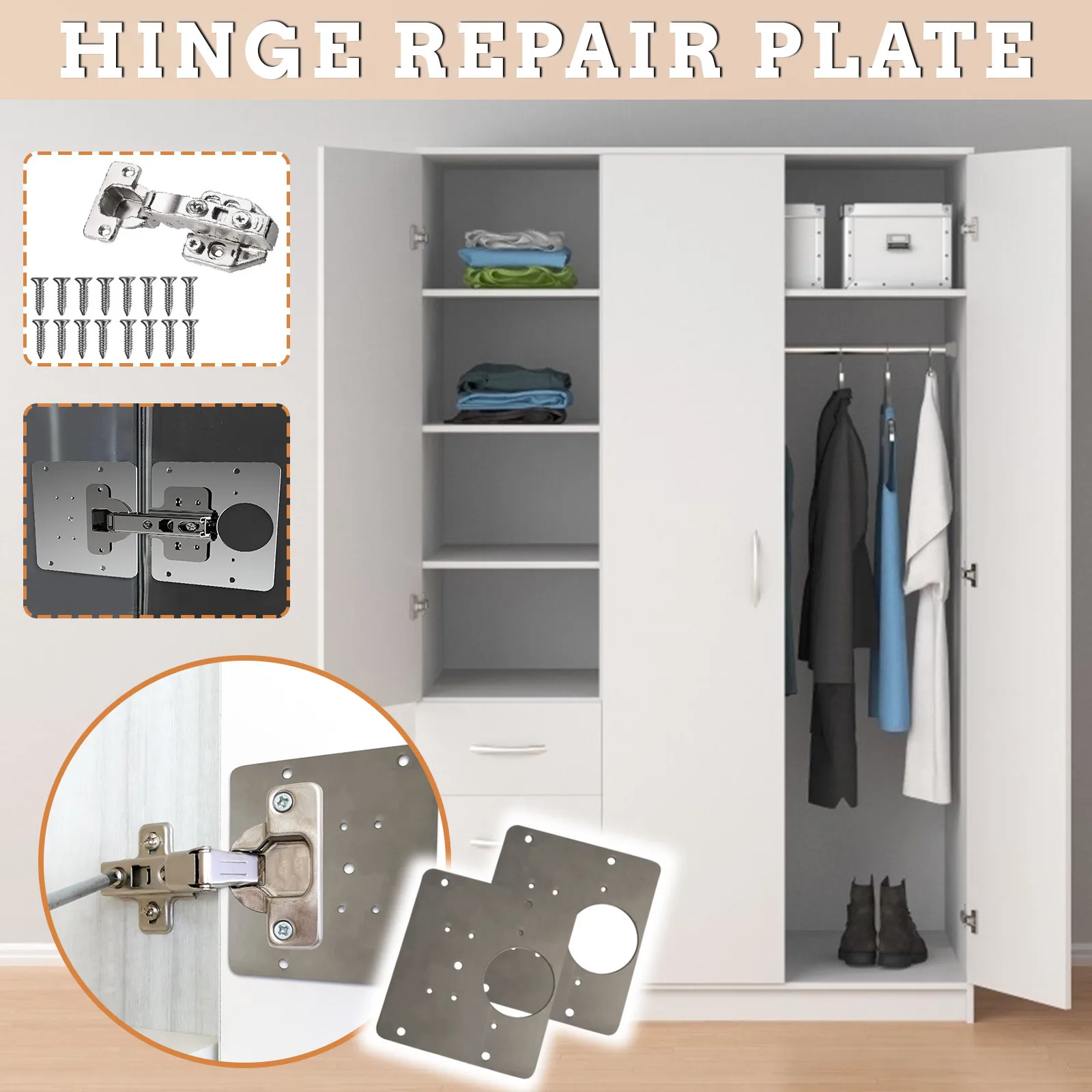 19 шт./компл. Кухня шкаф со стеклянными дверцами Ремкомплект для шкафных петель