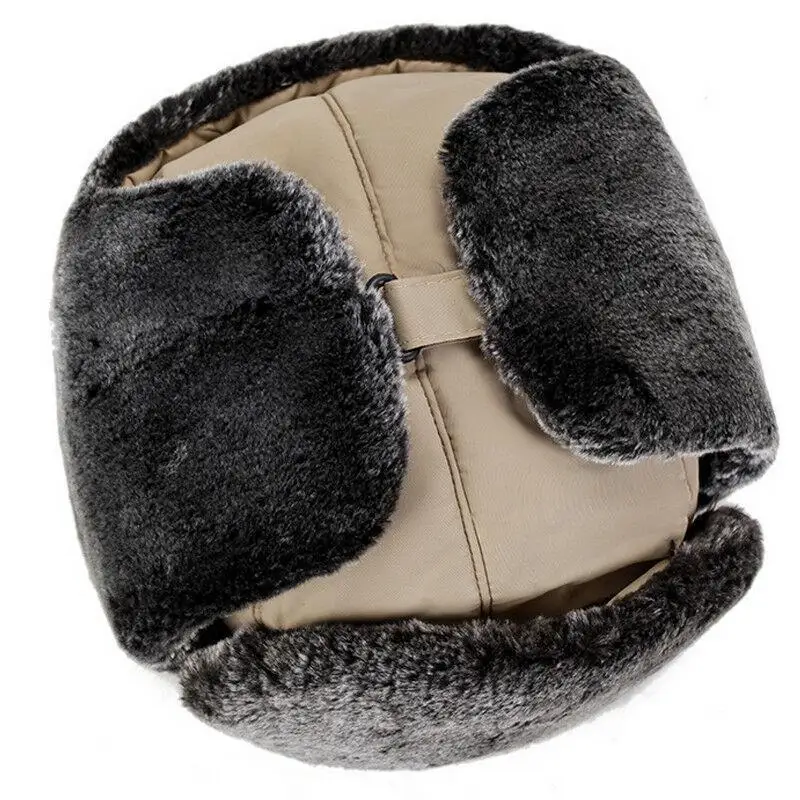 

Winter Ski Silk Hat Mens Women Thermal Face Earflap Trapper Bomber Caps