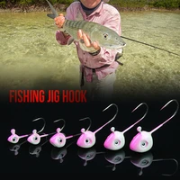 2021 new excellent quality fishing hook jig head lure simulation bait fishhook barbed single hook fishing tool tackle quick ship