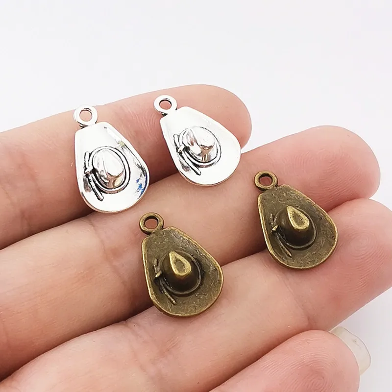 10 штук ковбойских шармов 20x12 мм тибетского бронзового серебра пантинки Античное ювелирное изделие, изготовленное своими руками на DIY ремесле.