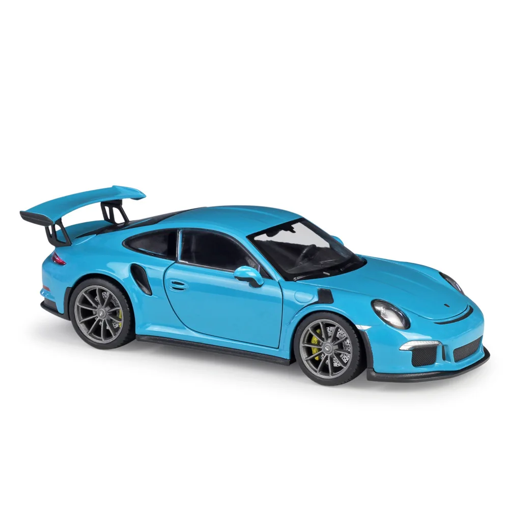 1:24 литая модель 2016 911 GT3 RS синяя Красная белая металлическая игрушка из сплава