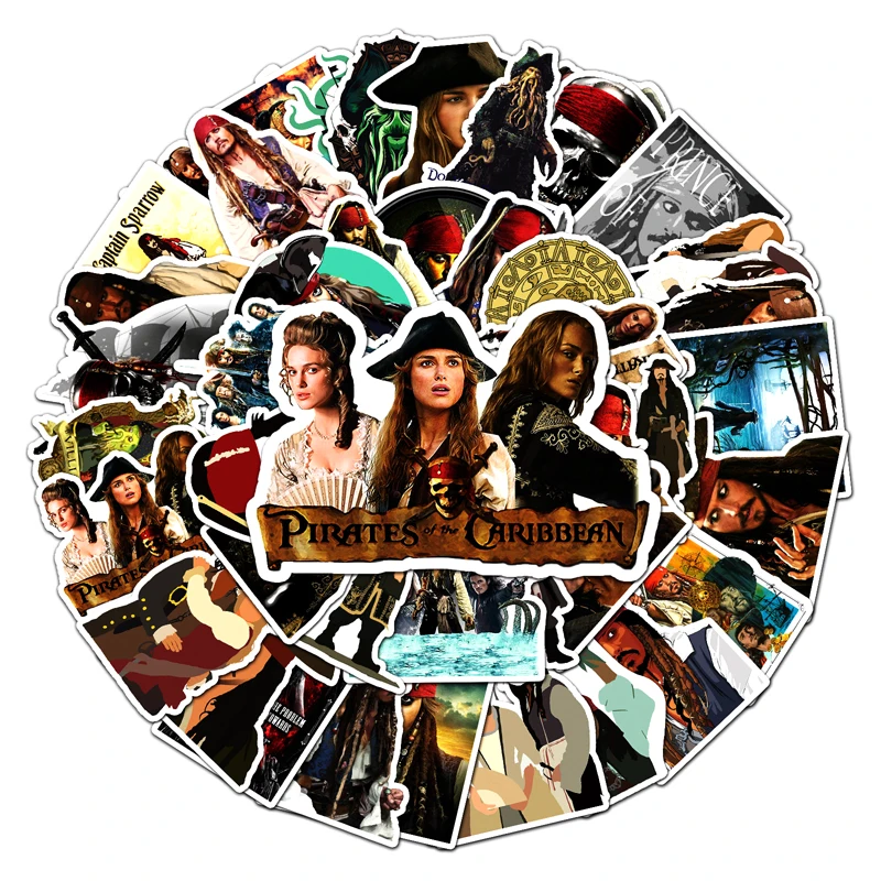 50 шт. волшебный цвет наклейка Кока граффити Карибский чемодан плоский блокнот