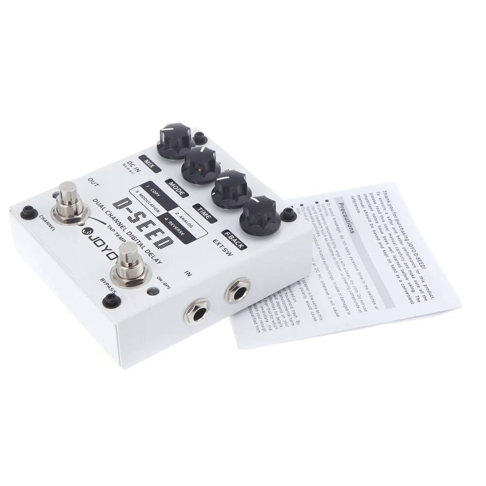 JOYO D-SEED двухканальные цифровые гитарные педали с эффектом Delay с четырьмя режимами аксессуары для гитары