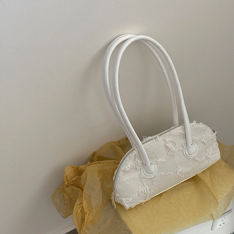 Сумка на плечо женская с длинными ручками модный дизайнерский саквояж для