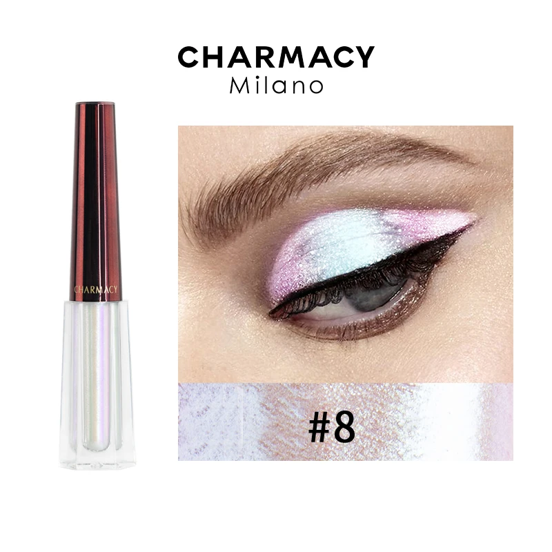 

Хамелеоновые тени для век CHARMACY, Сияющие жидкие тени для век, Сияющие мерцающие тени для век, косметика для красоты