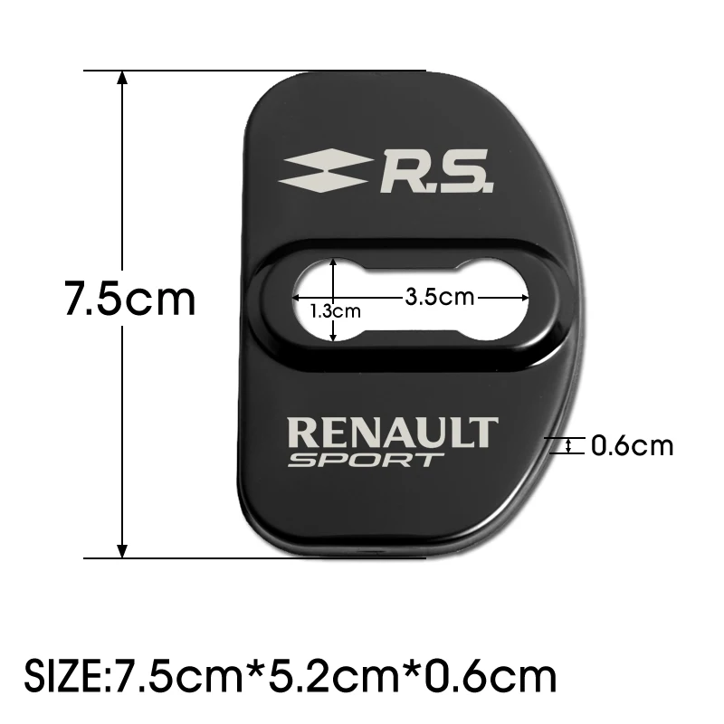4 шт. автомобильный Стайлинг крышка замка автомобильной двери чехол для Renault Sport