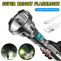 super powerful led flashlight tactical torch built in 18650 battery usb rechargeable waterproof lamp ultra bright lantern