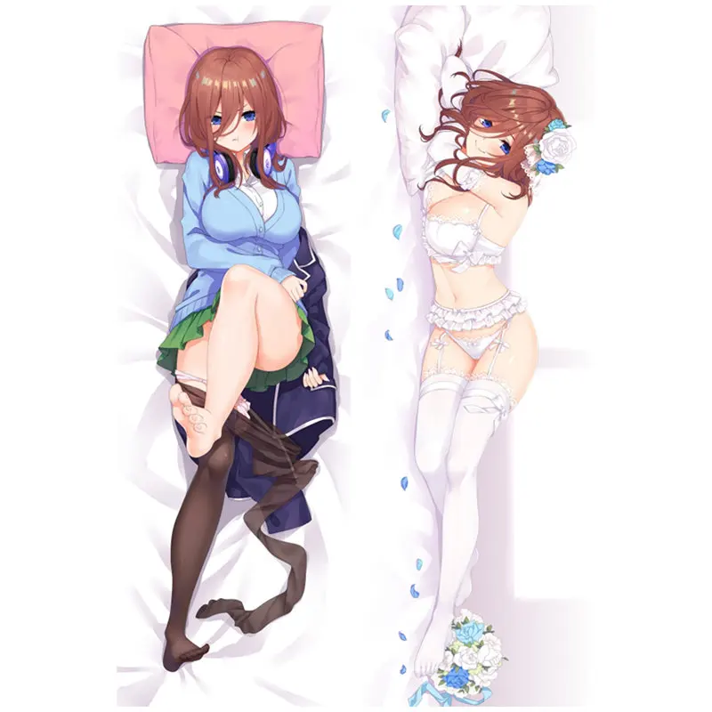 

Anime The Quintessential Quintuplets Nakano Miku pillow Cover Dakimakura Case Sexy 3D Two-sided Bed Hugging Body Pillowcase Gift