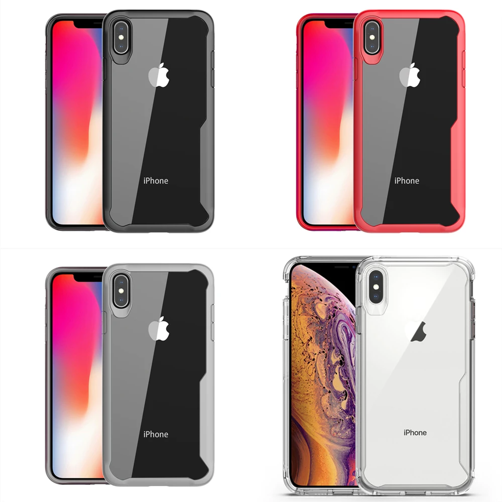 Прочный сверхпрочный чехол на айфон 12 11 Pro Xs Max SE 2020 6 6S 7 8 плюс кристально чистая