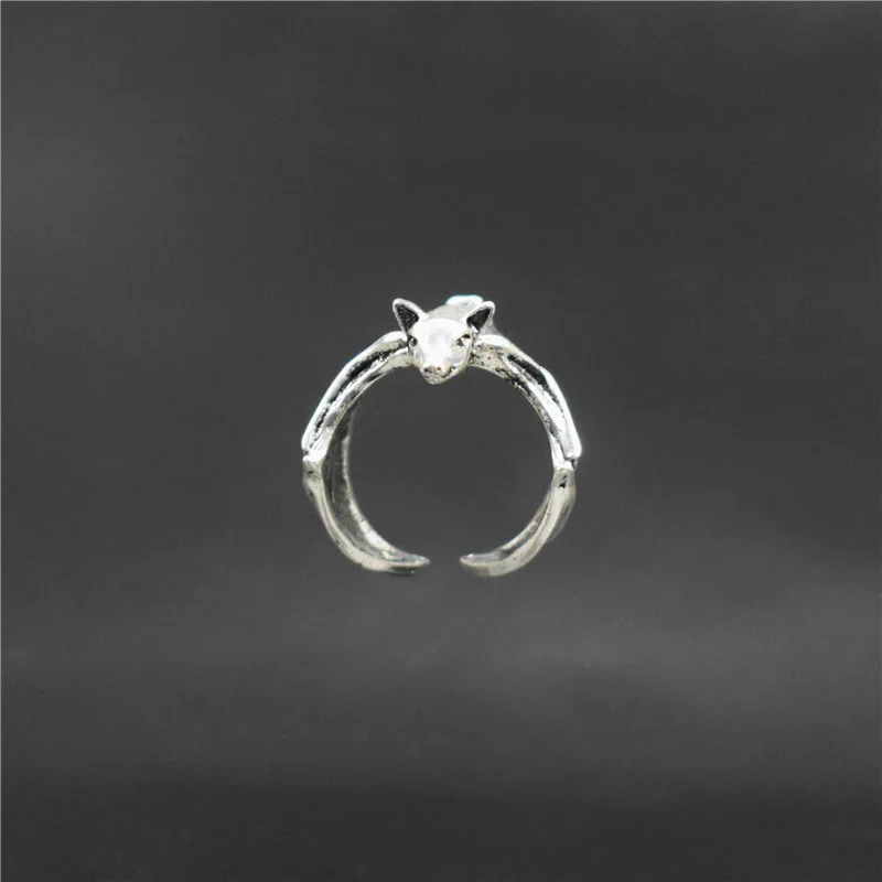 Горячее предложение Ретро фрукты кольцо &quotлетучая мышь&quot Лисица понапенская