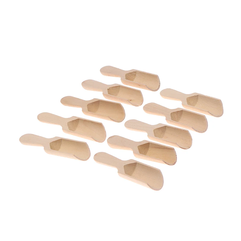 

10 шт., деревянная ложка для кофе, сахара, чая