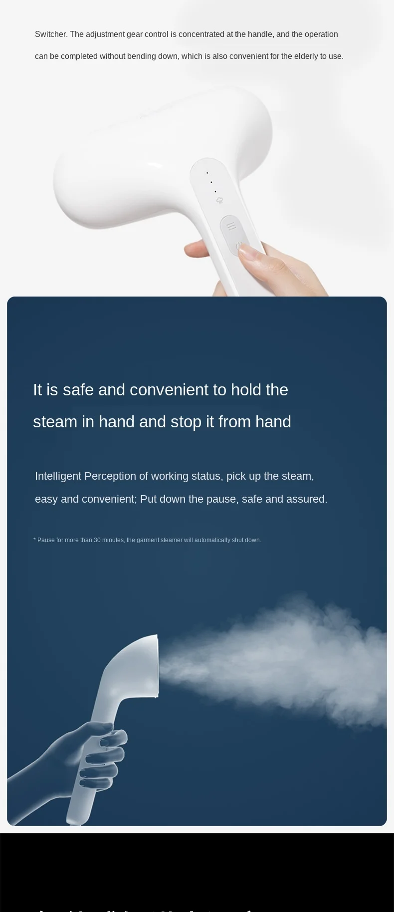 

zq Pressurized Steam Ironing Machine Household Small Handheld Electric Iron Pressing Machines Vertical Ironing Machine