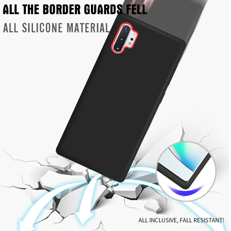 Для samsung Note 10 Plus чехол Мягкая Защитная оболочка из силикона задняя крышка