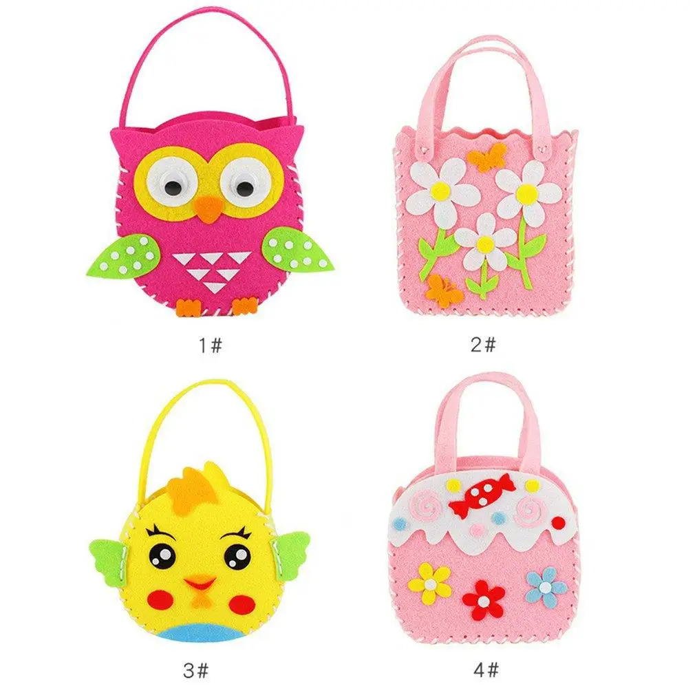 

Нетканая ткань «сделай сам», сумочка, детская игрушка, мини-сумка, Нетканая ткань, красочная сумка ручной работы, детские сумки с мультяшным...