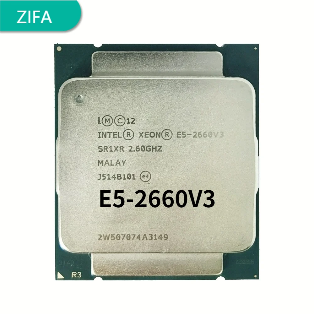 E5 2660v3 2 6 GHz 25M 10 Core 20 Thread 105w LGA 2011 3 процессор сервера ddr4 ram memory|Компьютерные кабели и