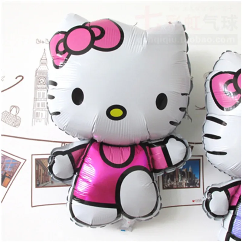 114*70 см Большой размер hello kitty кошка фольгированный шар/85*50 см Средний Мультфильм Свадьба День рождения надувные декорации для вечеринки воздушный шар