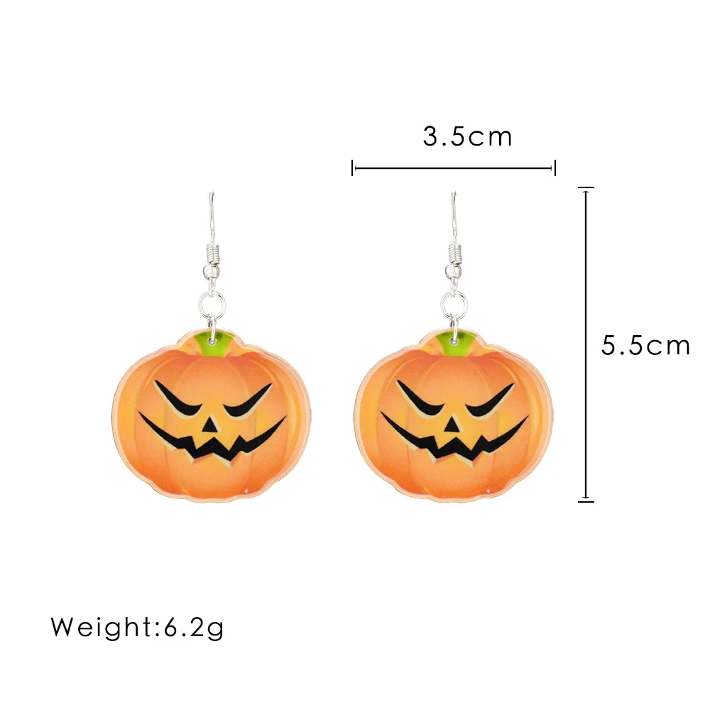 Хэллоуин новый стиль лицо монстра Тыквенные ушные капли персональная смола
